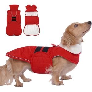LeLe Pet Dachshund Winter‎ Coat Warm Fleece Lining XXL